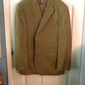 Men's 2-piece silk and wool blend suit